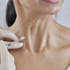 lady having Botox nefertiti