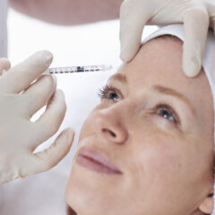 Image of lady having botox injections